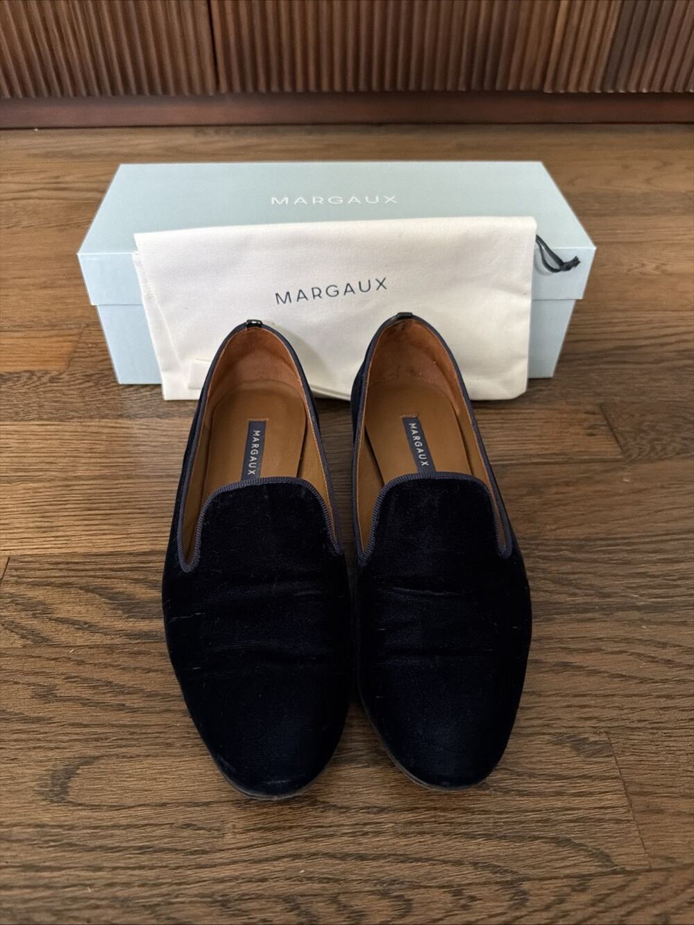 Margaux The Loafer Shoe - Navy Blue - Size 38.5